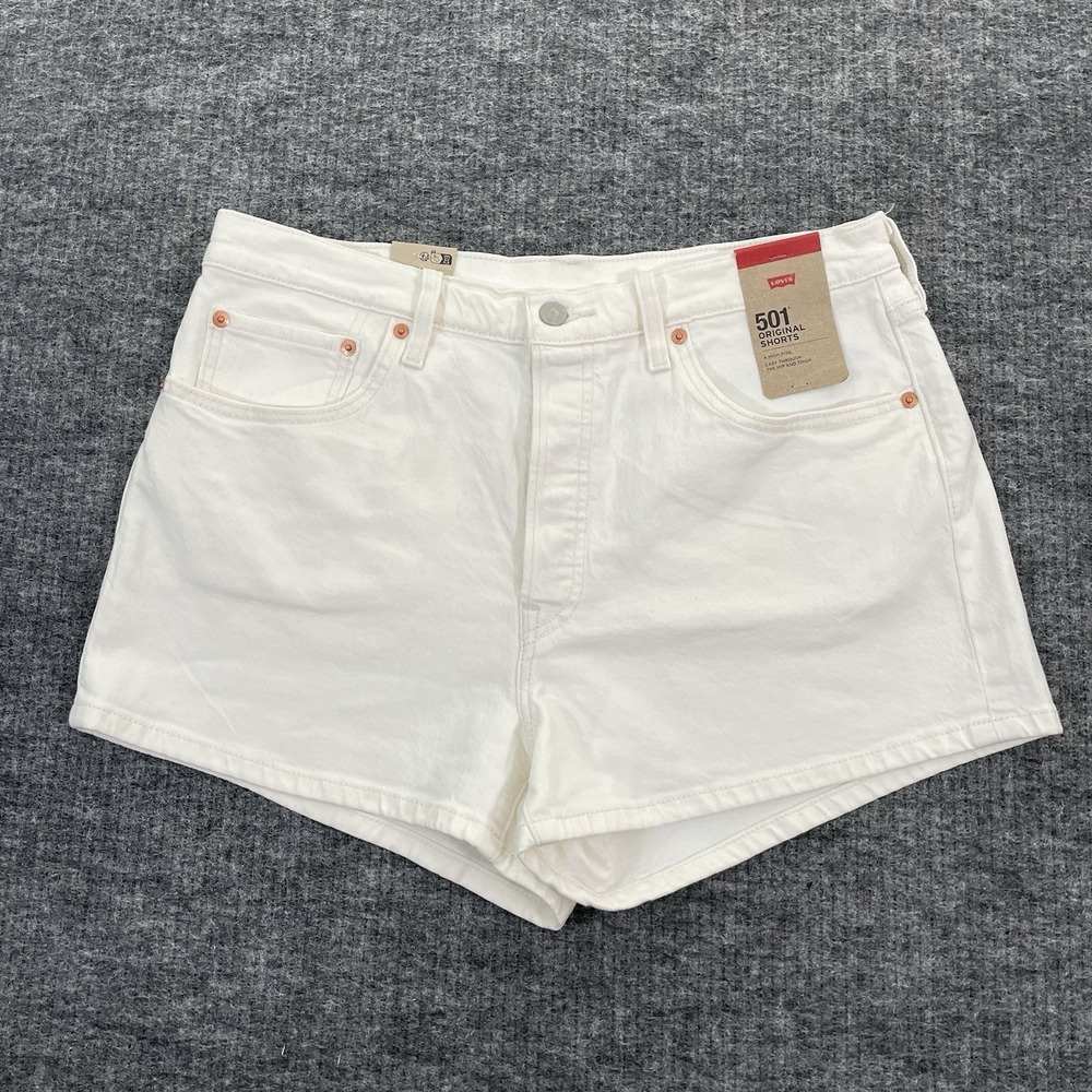 Levi's 501 Women's Size 32 High Rise‎ Denim Shorts Button Fly NEW